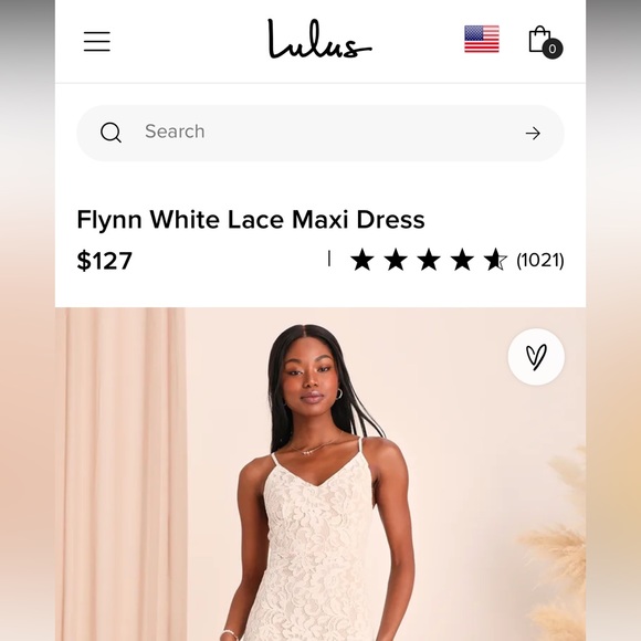 Lulu’s Flynn White Lace Maxi Wedding Dress Size S - Picture 2 of 14